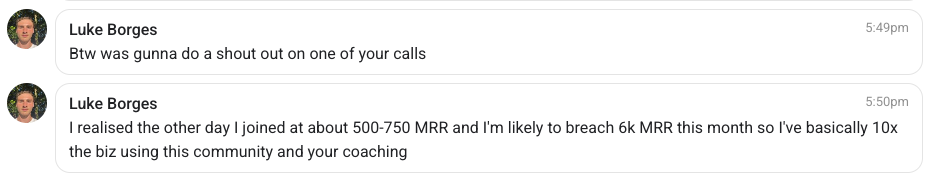 Luke, 10x MRR